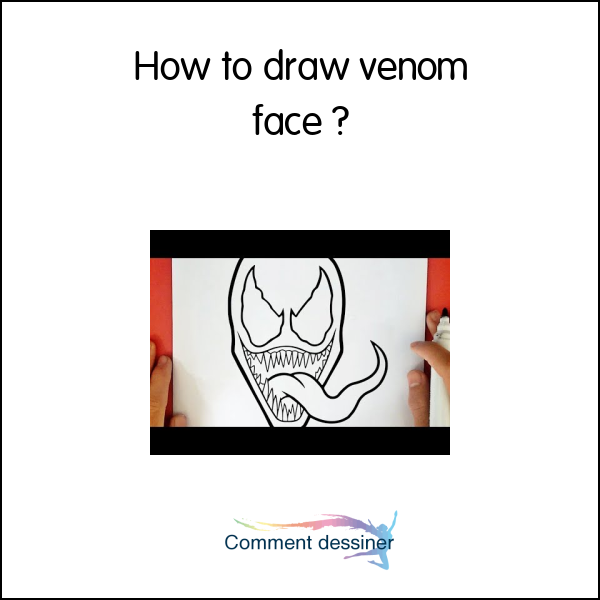 How to draw venom face